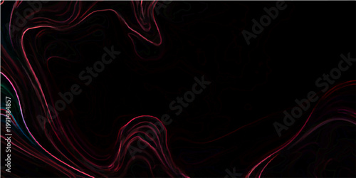 Vector Abstract art with swirling lines and shapes in dark space