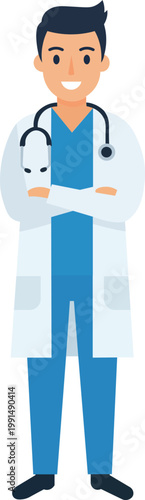 Friendly Male Doctor Character