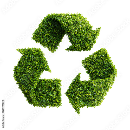 Professional Isolated Recyclable Symbol with Curved Arrows for Eco-friendly Designs