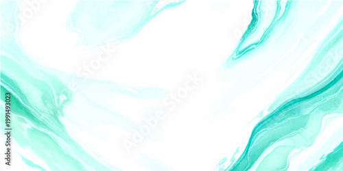 Abstract watercolor texture background in teal and turquoise shades, with fluid waves, evoking a sense of calm and fluidity. 