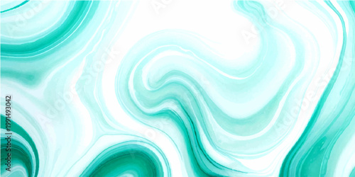 Abstract swirl of teal and turquoise shades, creating an artistic design with fluid lines. 