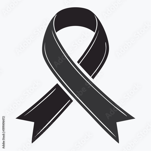 Black Mourning Ribbon