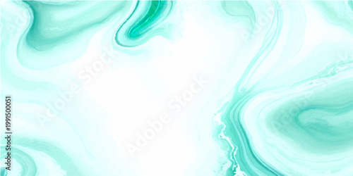 Vector An abstract fluid artwork showing the smooth dance of aqua-colored inks, it is a harmonious visual, representing seamless, artistic and aesthetic.