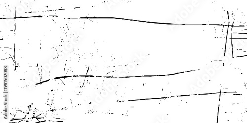 Grunge texture background with black lines and scratches on white vector illustration for creative design projects