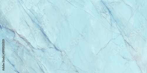 Light blue marble texture with gray veins background for design and decoration