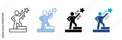 Leadership Role  Icon Set Multiple Style Collection