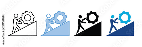 Challenge  Icon Set Multiple Style Collection