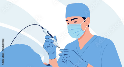 Dental Professional Using Intraoral Scanner for Precise Teeth Analysis.