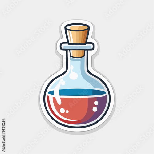 Cartoon Potion Bottle