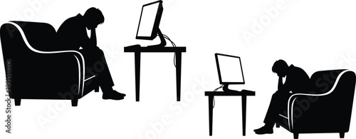 Set of black silhouettes featuring various basketball players in dynamic action poses, jumping, shooting, and dribbling, isolated on a white background for sports design projects