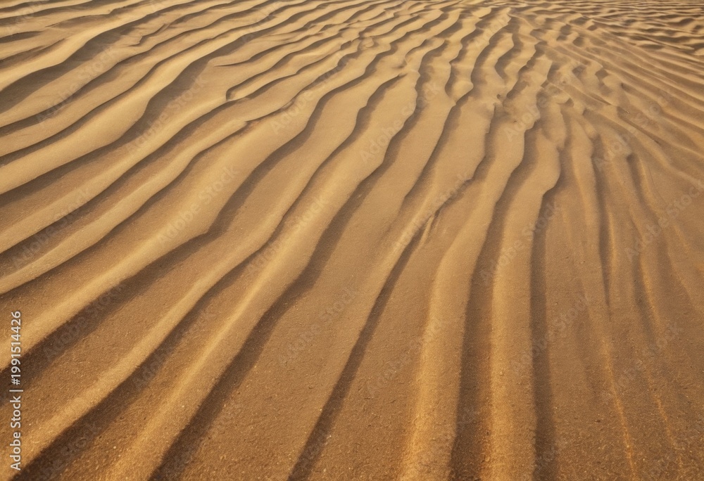 Fototapeta premium Minimalist Zigzag Sand Dunes in Desert Landscape