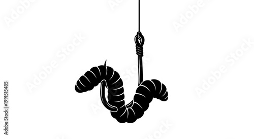 Black cable wire hanging down.