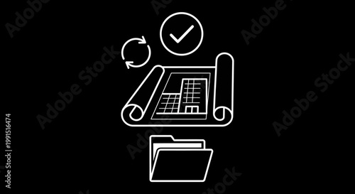 Business productivity office work concept.