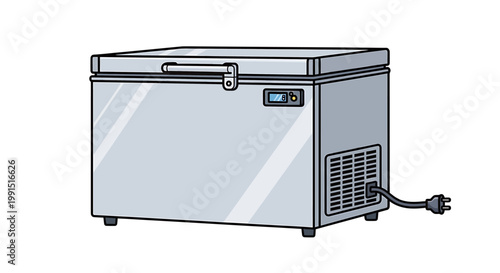 Chest Freezer Appliance Home Storage Unit.