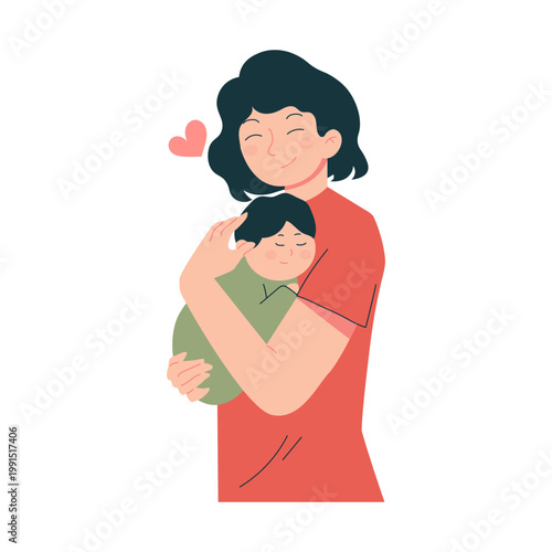 Pregnancy Stages Infographic Illustration Woman Trimester Timeline Flat Character