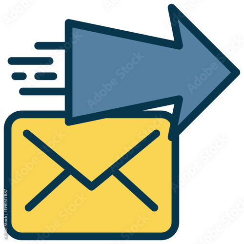 envelope message mail quickly fast sending delivery service filled outline icon