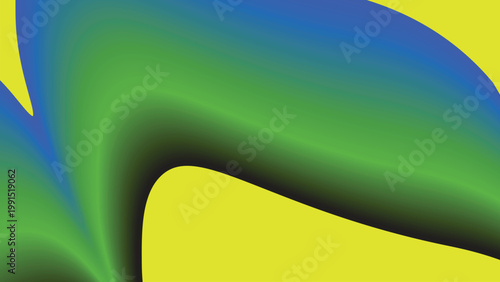 Abstract orange cylindrical gradient shape on black background with luminous depth modern artistic design