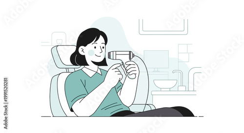 Futuristic Dental Technology and AI-Based Teeth Diagnostics Concept