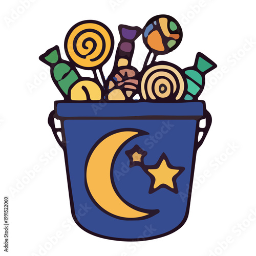 Halloween Trick or Treat Candy Bucket