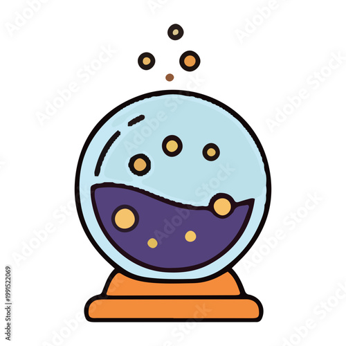 Cartoon Crystal Ball Icon