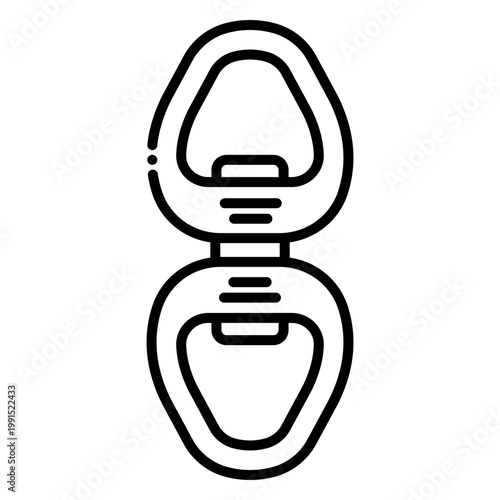 Vector Icon of Snorkel Mask for Diving or Swimming