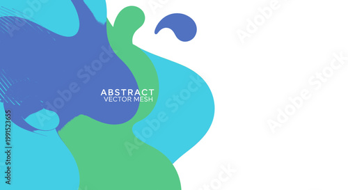 Abstract Artistry A Symphony of Teal, Blush, and Indigo Hues on a White Canvas