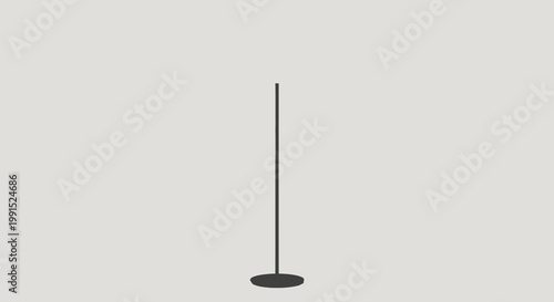 Minimalist floor lamp design in dark gray on neutral backdrop a sleek and modern lighting fixture for interior design projects