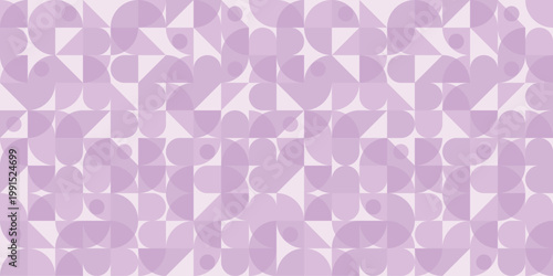 幾何学図形と抽象的なデザインの繰り返し模様