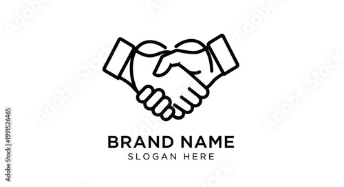 Handshake Icon Symbolizing Agreement and Partnership.