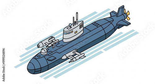 Illustration of a Large Cargo Ship with Containers and Equipment.