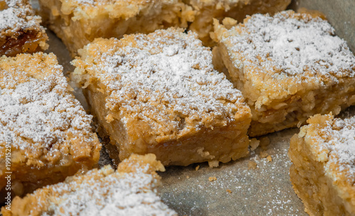 Polish ,,szarlotka,, , a classic shortcrust pastry with apples