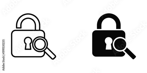 Comparison of a transparent and an opaque security lock under magnification