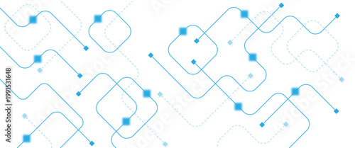 Abstract futuristic technology background. Technology background with crossed lines and dots.