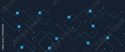 Abstract digital AI circuit board background with tech icons. Digital technology motherboard texture design. Engineering circuit board concept for poster, header, banner, website, presentation