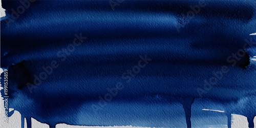 Close up view of a hole in blue textured paper resembling fabric denim material surface design