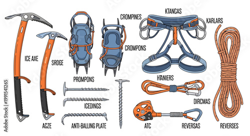 Essential Climbing Gear and Equipment for Mountain Adventures.