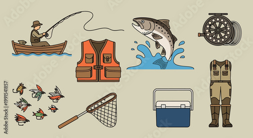 Fishing gear and tackle accessories.