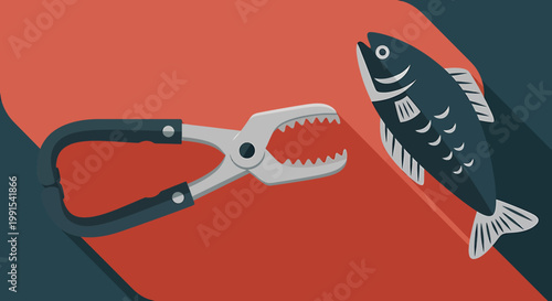 Fish and bear trap tool.