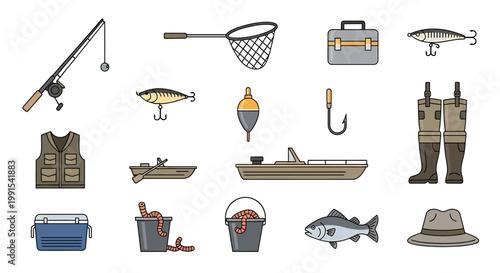 Fishing gear and tackle accessories.
