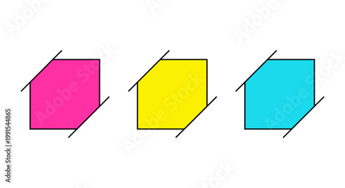 Infographic menu items. Modern diagram with three steps and a place for your text. Easy to use for your website or presentation