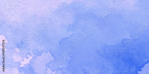 Soft blue watercolor background with purple hues and texture for design and artistic projects