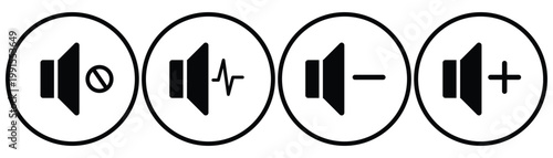 Speaker volume icon in trendy flat style design. Vector graphic illustration. Suitable for website design, logo, app with white background EPS 10.