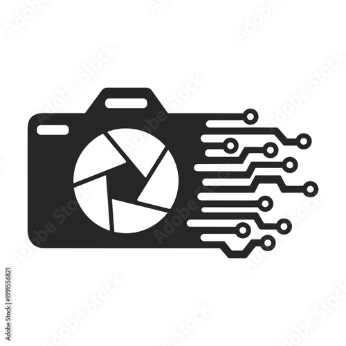 Smart Imaging Icon in Black Tones