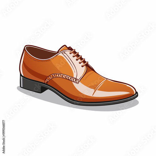 Brown Leather Oxford Dress Shoe