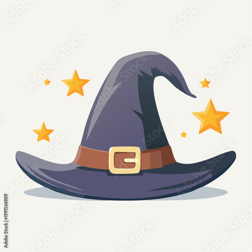 Witch Hat with Stars