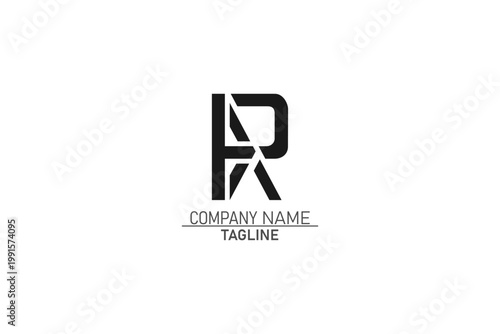 BR, Abstract Letters Logo Monogram, BR letter minimal logo design, BR lettermark, BR company logo
