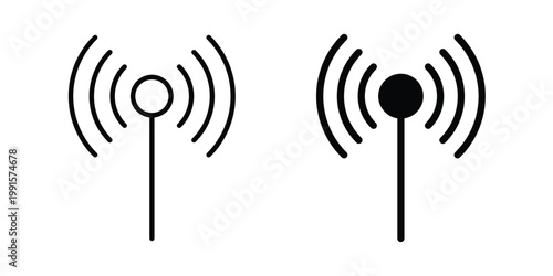 Antenna icon vector design Illustration pack for apps.