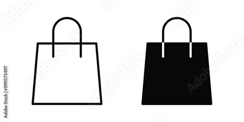 Bag icon vector design Illustration pack for apps.