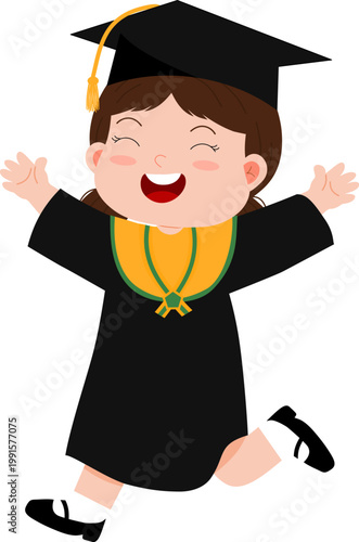 Happy graduate celebrating achievement 