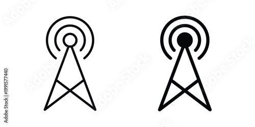 Broadcast icon vector design Illustration pack for apps.
